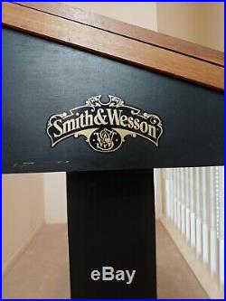 SMITH & WESSON Knife Display Case Storage Cabinet with Shadow Box Top, Tool Box