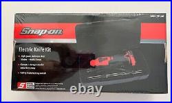 SNAP-ON Tools Kitchen Electric Knife Kit Stainless Steel Blades Storage Case
