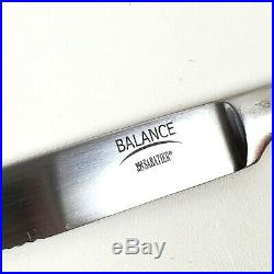 Sabatier BALANCE Steak Knife Set 8 Stainless Steel Knives withWood Storage Case