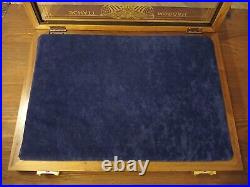 Schatt & Morgan Queen Empty Display Storage Case Wood 18 X 13