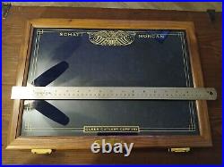 Schatt & Morgan Queen Empty Display Storage Case Wood 18 X 13