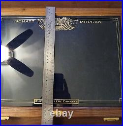 Schatt & Morgan Queen Empty Display Storage Case Wood 18 X 13