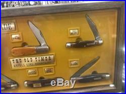 Schrade 7 Knife Display Case Hardware Store THE OLD TIMER N O S
