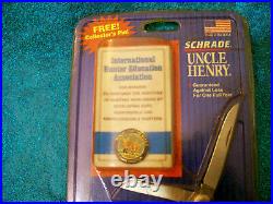 Schrade Rare 897uh Srockman Knife Store Hanger With Ihea Hat Pin Unopened