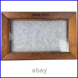 Schrade Walden Knives Glass Topped Wood Display Case Countertop Cabinet Retail Schrade Walden Knives Glass Topped Wood Display Case Countertop Cabinet Retail