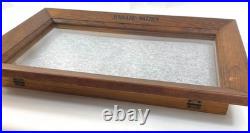 Schrade Walden Knives Glass Topped Wood Display Case Countertop Cabinet Retail Schrade Walden Knives Glass Topped Wood Display Case Countertop Cabinet Retail