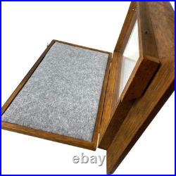 Schrade Walden Knives Glass Topped Wood Display Case Countertop Cabinet Retail Schrade Walden Knives Glass Topped Wood Display Case Countertop Cabinet Retail