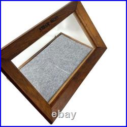 Schrade Walden Knives Glass Topped Wood Display Case Countertop Cabinet Retail Schrade Walden Knives Glass Topped Wood Display Case Countertop Cabinet Retail