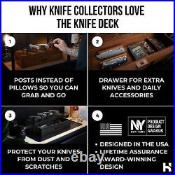 Showcase Your Knives with The Knife Deck Premium Pocket Knife Display Ca