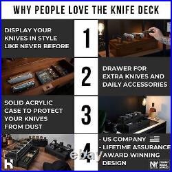 Showcase Your Knives with The Knife Deck Premium Pocket Knife Display Case