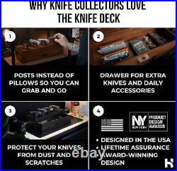 Showcase Your Knives with The Knife Deck Premium Pocket Knife Display Case