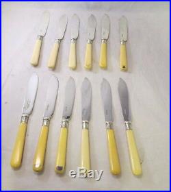 Silver Plated Fish Forks & Knives 24 PC with Storage Case Hamilton Laidlaw & Co