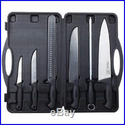 Slitzer Professional 6 Piece Stainless Steel Kitchen Knife Set with Storage Case