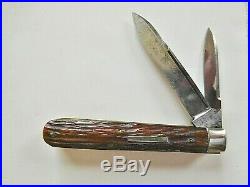So Rare CASE BROTHERS LITTLE VALLEY NY Tested XX Pocket Knife with Store Etching
