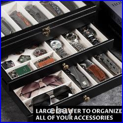 Stylish Solid Wood Knife Display Case with Buckle Ideal for Groomsmen Gifts