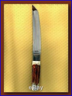 Taylor Seto Tanto Fixed Blade Knife, Sheath & Cape Buffalo Storage Case