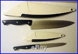 THE PAMPERED CHEF 8 CHEF + 5 UTILITY KNIFE IN SHARPENING HONING STORAGE CASES
