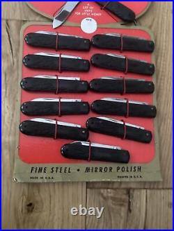 The Junior American Pocket Knife MINTORIGINAL RARE STORE DISPLAY with12 KNIVES