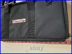 The Ultimate Edge Deluxe Chef Knife Case, with 3 Large Storage Sections Black