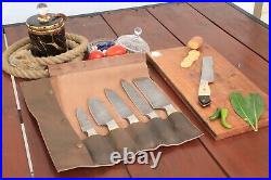 Top-Quality Knife Storage Case Real Leather Safely Organize Your Kitchen Tools