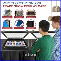 Trade Show Display Case Small Tabletop Card Display Case Jewellery Case Black