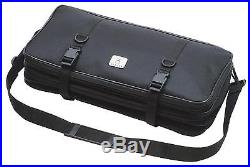 Triple-Zip 21-Pocket Knife Case Storage Bag Chef Carrying Protector Travel Roll