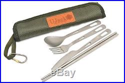 UJack Yu jack knife fork spoon chopsticks with a four-piece storage case. P/O