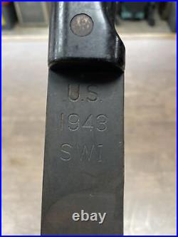 US MILLITARY MACHETTE 18 WITH BLACK HANDLE US 1943 SWI (store Case)