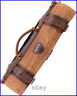 Ultimate 12oz Knife Storage Roll in Rugged Canvas & Leather 100% Satisfaction Ultimate 12oz Knife Storage Roll in Rugged Canvas & Leather 100% Satisfaction