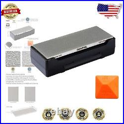 Ultimate Knife Sharpener Double-Sided Diamond Whetstone with Angle Guide & Case