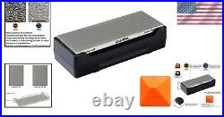 Ultimate Knife Sharpener Double-Sided Diamond Whetstone with Angle Guide & Case