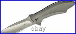 V KNives Deplorable Folding Knives 4 S35VN Steel Blade Gray Titanium Handle