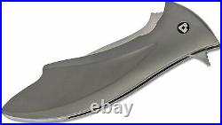 V KNives Deplorable Folding Knives 4 S35VN Steel Blade Gray Titanium Handle