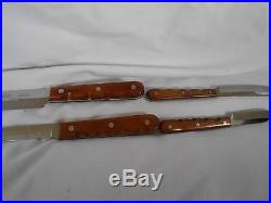 Vintage Case XX Cutlery Set Of 4 Knives + Sharpener Storage Tray Org. Casexx Bx