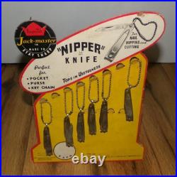 VTG 1955 Imperial Nipper Pocket Knife Nail Clipper Standee General Store Display