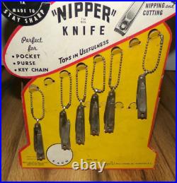 VTG 1955 Imperial Nipper Pocket Knife Nail Clipper Standee General Store Display