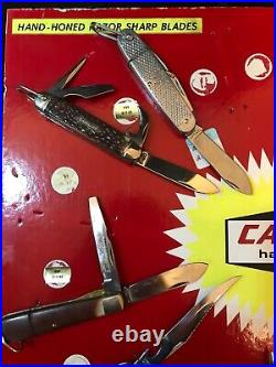 VTG Camillus Knife Hardware Store Counter Top Display/Storage Case with 12 Knives
