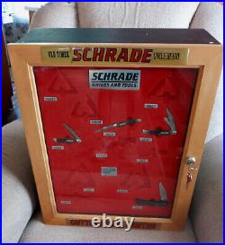 VTG SCHRADE OLD TIMER UNCLE HENRY STORE COUNTER DISPLAY with KEYS and BOXES