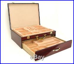 Venezia Collection Luxury Flatware Storage Box Forks Knives Spoons 2 Drawer Case