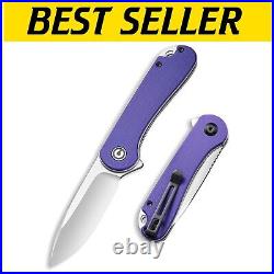 Versatile Purple G-10 Folding Knife Perfect Utility for Fishing & Bushcrafting