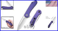 Versatile Purple G-10 Folding Knife Perfect Utility for Fishing & Bushcrafting