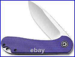 Versatile Purple G-10 Folding Knife Perfect Utility for Fishing & Bushcrafting