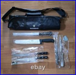 Victorinox Knife Set with Case 6 Pc Chef Boning Carving Sabatier Wear-Ever Mix Victorinox Knife Set with Case 6 Pc Chef Boning Carving Sabatier Wear-Ever Mix