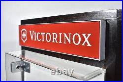 Victorinox Swiss Army Knife Three Sided Locking Store Display Case WOW