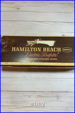 Vintage 1960s Hamilton Beach Scovill Cordless Rechargable Electric Knife