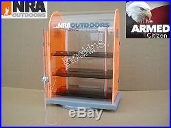 Vintage Benchmade NRA Outdoors Knife Display Storage Case Rotating Stand USA