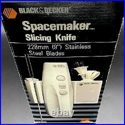 Vintage Black & Decker Spacemaker 9 Slicing Knife Stainless Steel Blades EK965