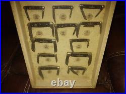 Vintage Boker Tree Brand Knives Countertop Store Display Case WITH KNIVES- RARE