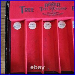 Vintage Boker Tree Brand Pocket Knives Advertising Salesman Store Display Box
