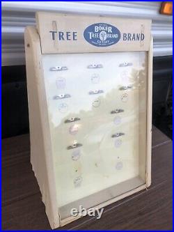 Vintage Boker Tree Brand Wooden Knife Countertop Store Advertising Display Case